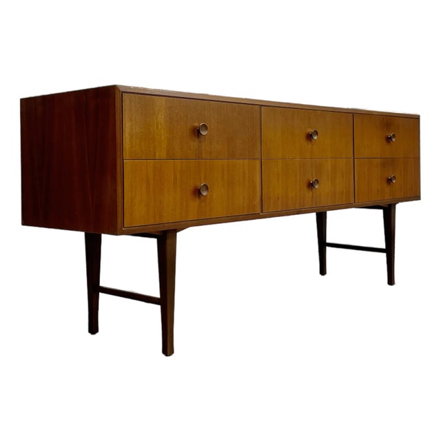 Mid Century Modern Teak Long Dresser / Sideboard, Made in Denmark. C. 1960's For Sale