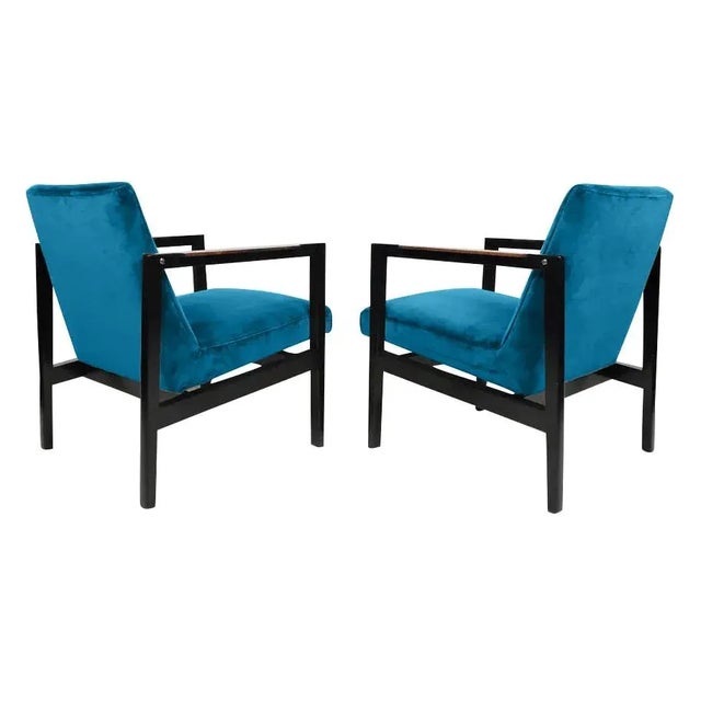 Modern Medellin Mid-Century Style Lounge Chairs - a Pair For Sale - Image 4 of 6