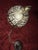 Japanese Antique Japanese Brass Globe Pendant Light With Rice Paper Lining For Sale - Image 3 of 3