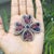 Circa 1890s Style 6.25 Ct Ruby & Kyanite Four Leaf Clover Christmas Brooch Pendant For Sale - Image 11 of 15