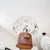 Mid-Century Modern 6-Arm Chandelier with Pressed Glass Shades, Late 20th Century For Sale - Image 9 of 17