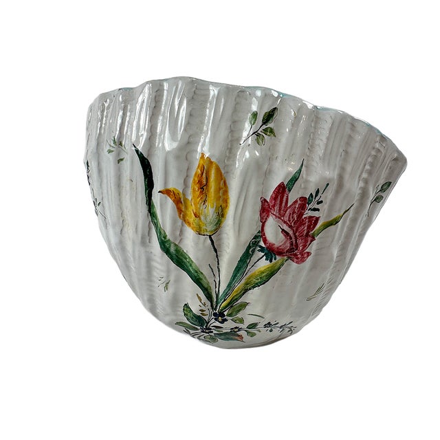 Mid-Century Modern Mid-Century Ugo Zaccagnini Majolica Italian Snail Vase For Sale - Image 3 of 13