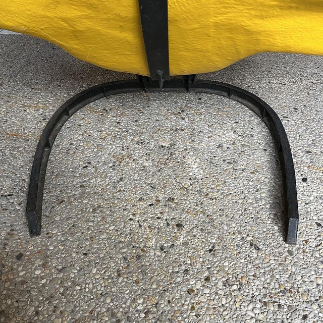 Elephant Chair in Yellow with Black Base by Bernard Rancillac, 1985 For Sale - Image 17 of 18