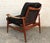 Black Mid 20th Century Teak "Spade Chair" Attributed to Finn Juhl With Cowhide Cushions For Sale - Image 8 of 14