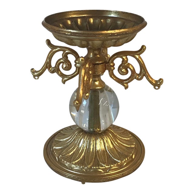 Vintage Hollywood Regency Pilar Candle Holder | Chairish