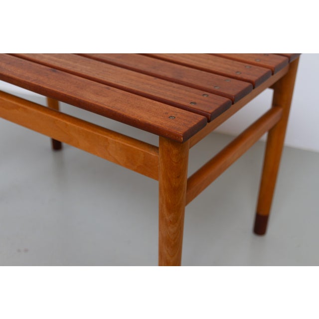 Danish Modern Bench or Table in Teak and Beech, 1950s For Sale - Image 15 of 18