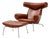 Hans J Wegner Ox Chair and an Ottoman for Erik Jørgensen Denmark For Sale