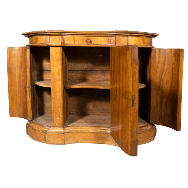 Italian Baroque Walnut Credenza For Sale - Image 9 of 12