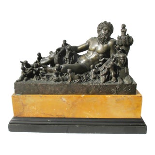 Grand Tour Bronze of the Nile River God For Sale