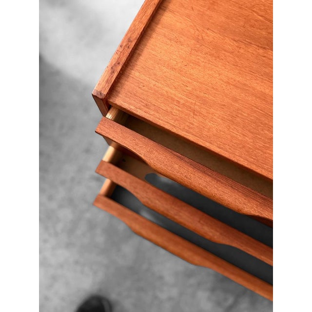 Wood Small Teak Chest of Drawers from Ejsing Møbelfabrik, Denmark, 1960s For Sale - Image 7 of 14