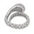 Rose Cut Diamond Emerald Platinum Snake Wrap Ring, Size 8.75 For Sale In Los Angeles - Image 6 of 6