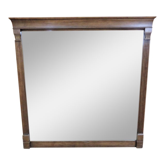 Baker Fruitwood Wall Mirror Chairish