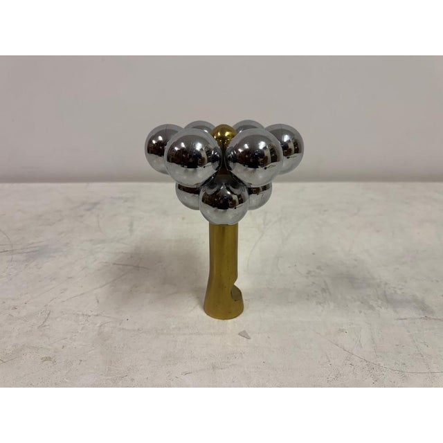 Italian Brass and Chrome Sculpture, 1970s For Sale - Image 4 of 10