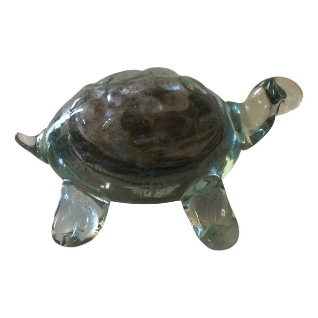 Glass Turtle Sculpture by Florea Silviu For Sale