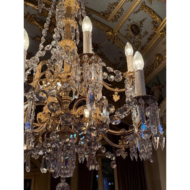 Antique French Chandelier, 1870 For Sale - Image 10 of 14