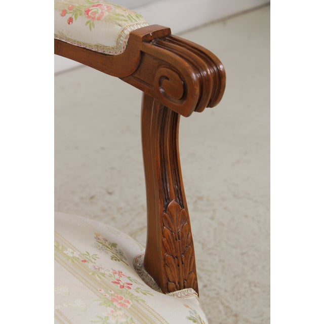 Set of 8 French Louis XIV Style Upholstered Dining Room Chairs For Sale - Image 16 of 18