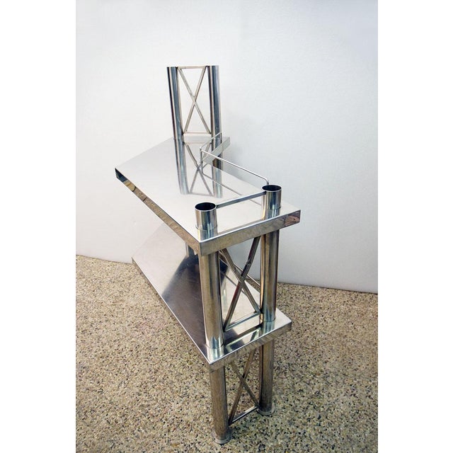 Steel Console Table, Italy, 1970s For Sale - Image 4 of 14