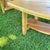 Curved Hand Crafted Wood Bench For Sale In Sacramento - Image 6 of 7