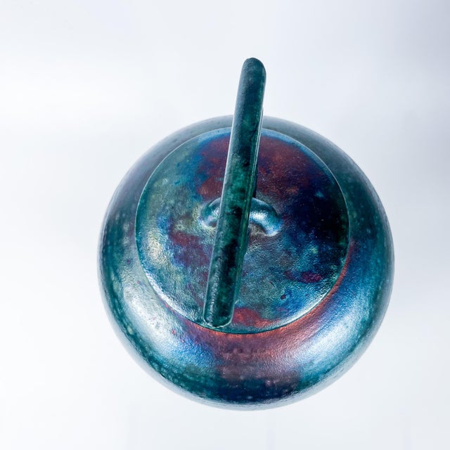 Mike Brennan Raku Pottery Statement Vessel