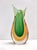 Vintage Green and Orange Sommerso Murano Glass Vase from Flavio Poli, Italy, 1950s For Sale - Image 10 of 10