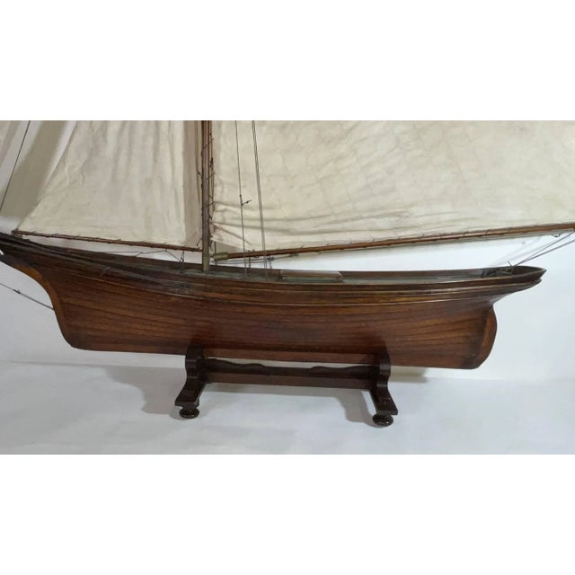 Vintage Pond Yacht with Makers Badge For Sale - Image 10 of 12