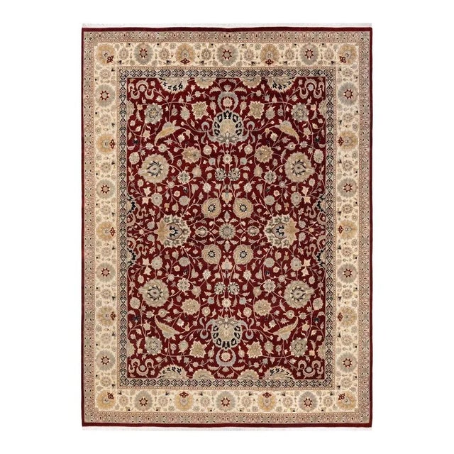 Red Mogul, One-of-a-Kind Hand-Knotted Area Rug in Re, 9' 1" x 12' 5" For Sale - Image 8 of 8