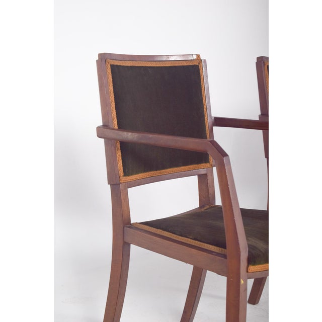Chairs with Armrests, 1950s, Set of 2 For Sale - Image 6 of 10