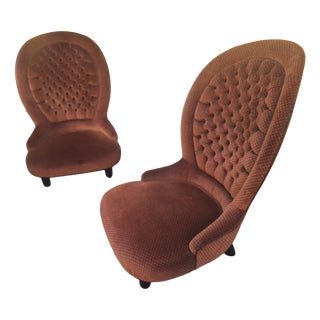 Vintage Lounge Chairs by Luigi Caccia Dominioni for Azucena, 2009, Set of 2 For Sale