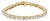 14K Yellow Gold 4.00 Cttw Diamond Triangle Link Tennis Bracelet For Sale