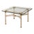 Mid 20th Century Tubular Lucite and Brass Italian Game Table Occasional Table For Sale