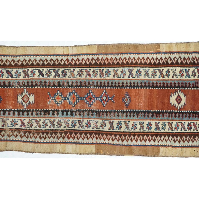 Late 18th Century Late 18th Century Antique Bakshayesh Runner 3'6'' x 9'7'' For Sale - Image 5 of 11