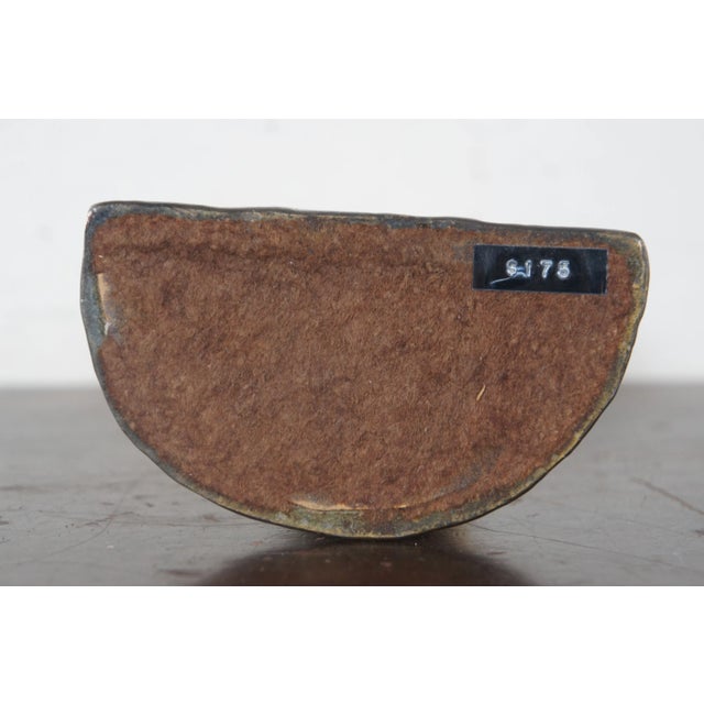 Bronze Antique Early 20th Century McClelland Barclay Gilded Bronze Neoclassical Nude Figural Bust Statue For Sale - Image 8 of 12