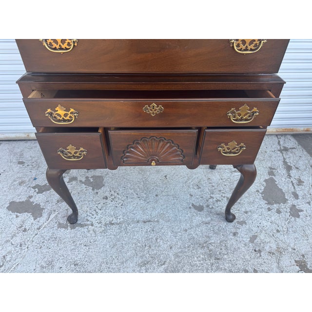 Early 20th Century Drexel Highboy Chest of Drawers For Sale - Image 10 of 11