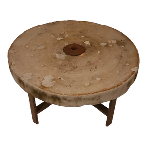 Vintage Sharpening Wheel Coffee Table
