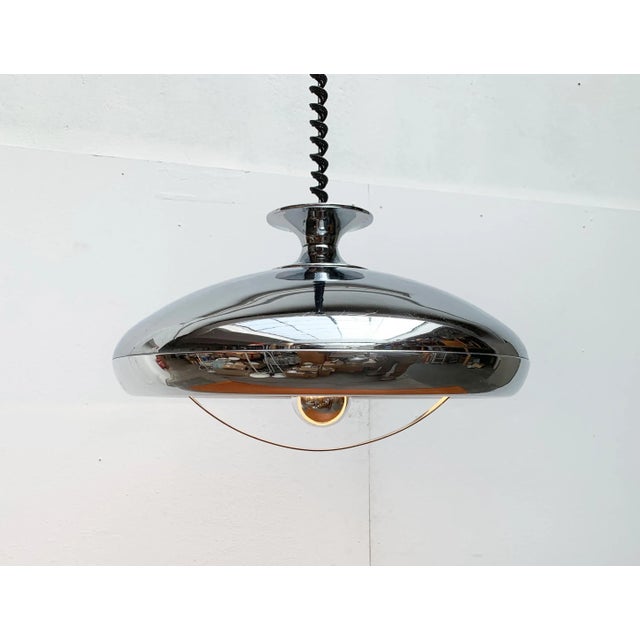 Mid-Century Italian Space Age Ufo Pendant Lamp For Sale - Image 15 of 18