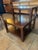 Beautiful Nichols and stone side table two tiered wood table. Measures: 26' deep bottom tier and 14" deep top tier 25"...