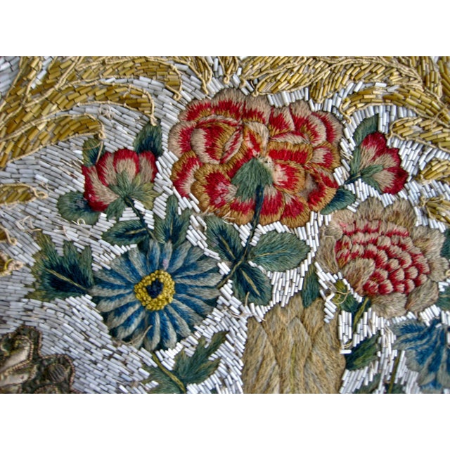17th Century Venetian Glass Embroidery Tapestry Antependium For Sale - Image 4 of 10