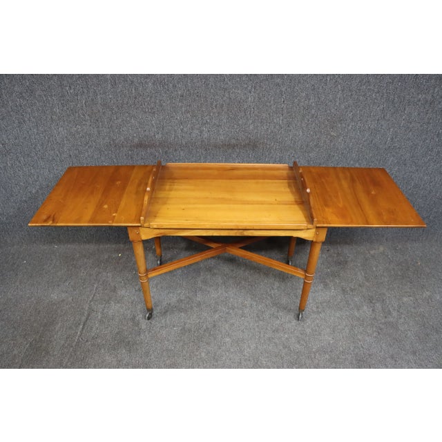 Cherry Bar Cart by Stickley Furniture For Sale - Image 10 of 11