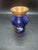 Vintage Wittig Hadamar 1919 ERWi Echt Gold Cobalt Blue Crystal Vase Hand Painted
