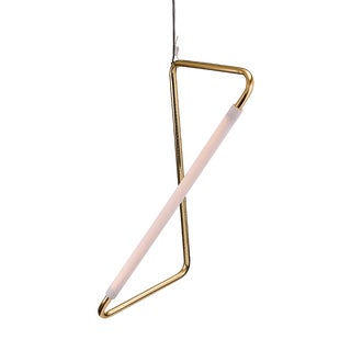 Light Object 001 in Satin Brass by Naama Hofman For Sale