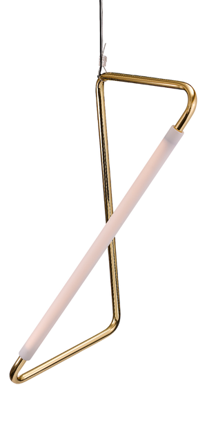 Light Object 001 in Satin Brass by Naama Hofman