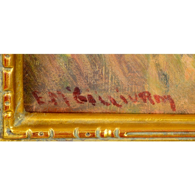 Farmhouse in Autumn, Early 20th Century Landscape by Florence Helena McGillivray For Sale In Monterey, CA - Image 6 of 8