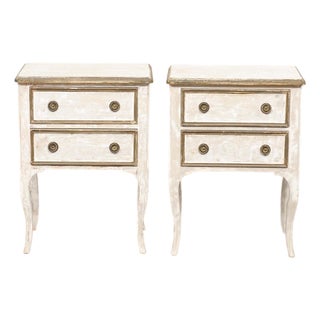 Italian Mid 20th C. Pair Raised Side Chests For Sale