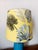 Textile Blue Ceramic Lamp with Claw Feet and Foliage Lampshade, 1960s For Sale - Image 7 of 14