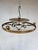 Neoclassical Empire Plafonniere Ceiling Lamp in Opaline Glass and Gilt Brass, 1940s For Sale - Image 10 of 15