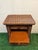 Mid-Century Modern Vintage MCM Wicker Side Table With Drawer For Sale - Image 3 of 5