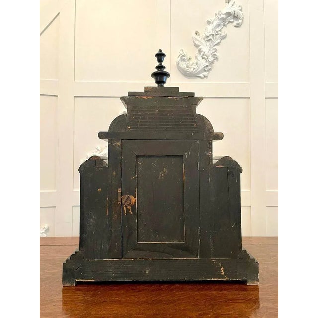 Large Victorian 19th Century Faux Marble Mantel Clock For Sale - Image 12 of 14