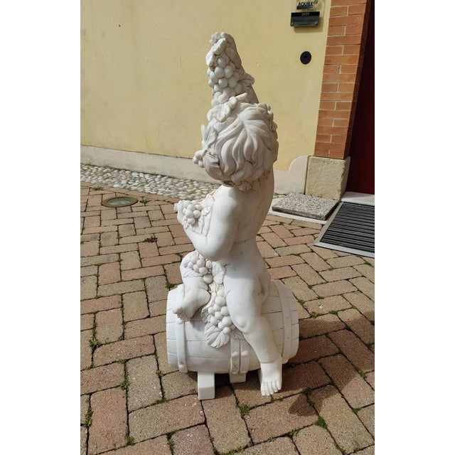 Unknown, Bacchus, Early 20th Century, Carrara Marble For Sale - Image 5 of 11