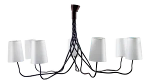 Extra Large Seven-Light Hand-Wrought Iron Chandelier