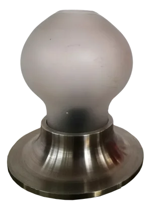 Space Age Metal & Etched Glass Table Lamp, 1970